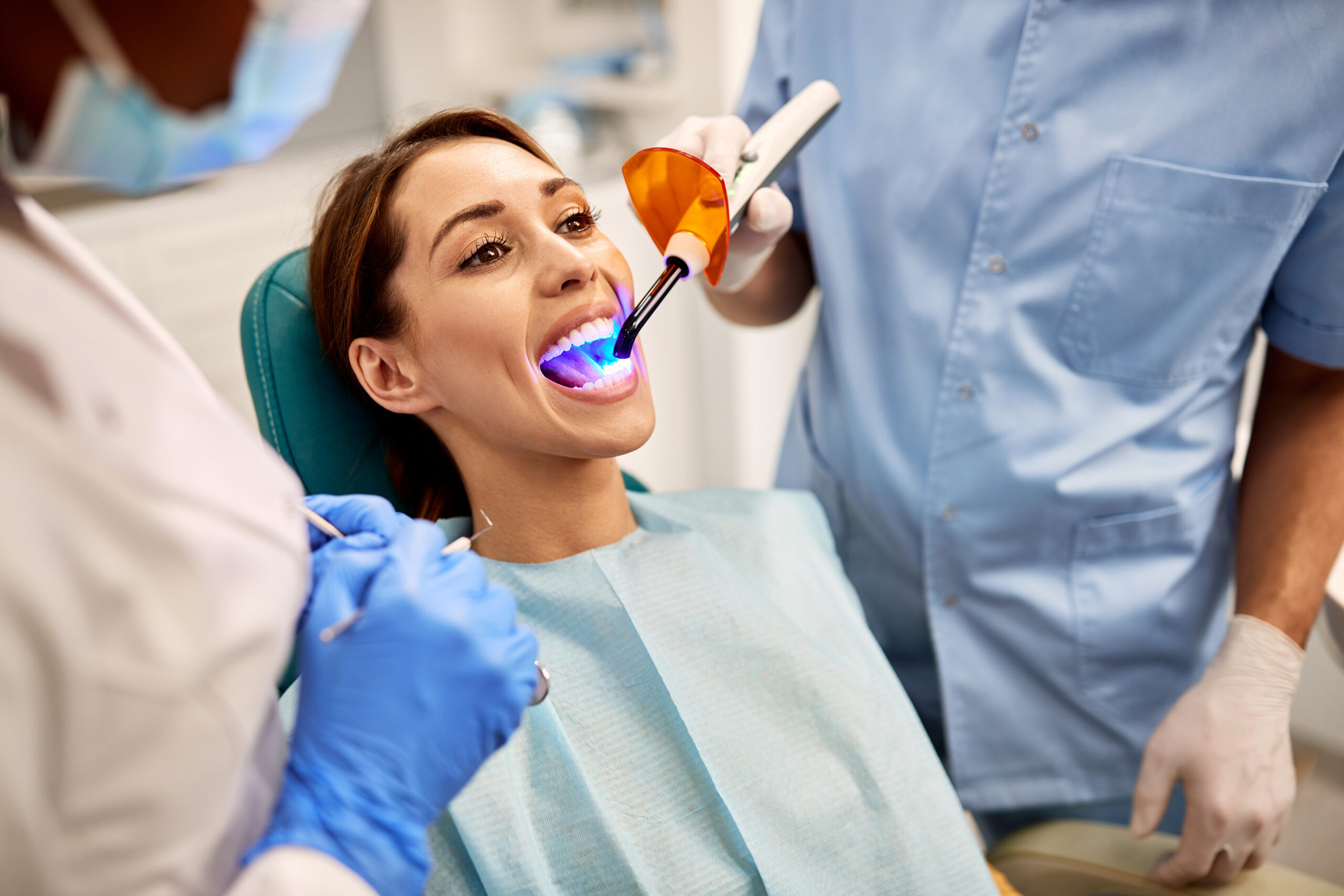 Interior dental exam room