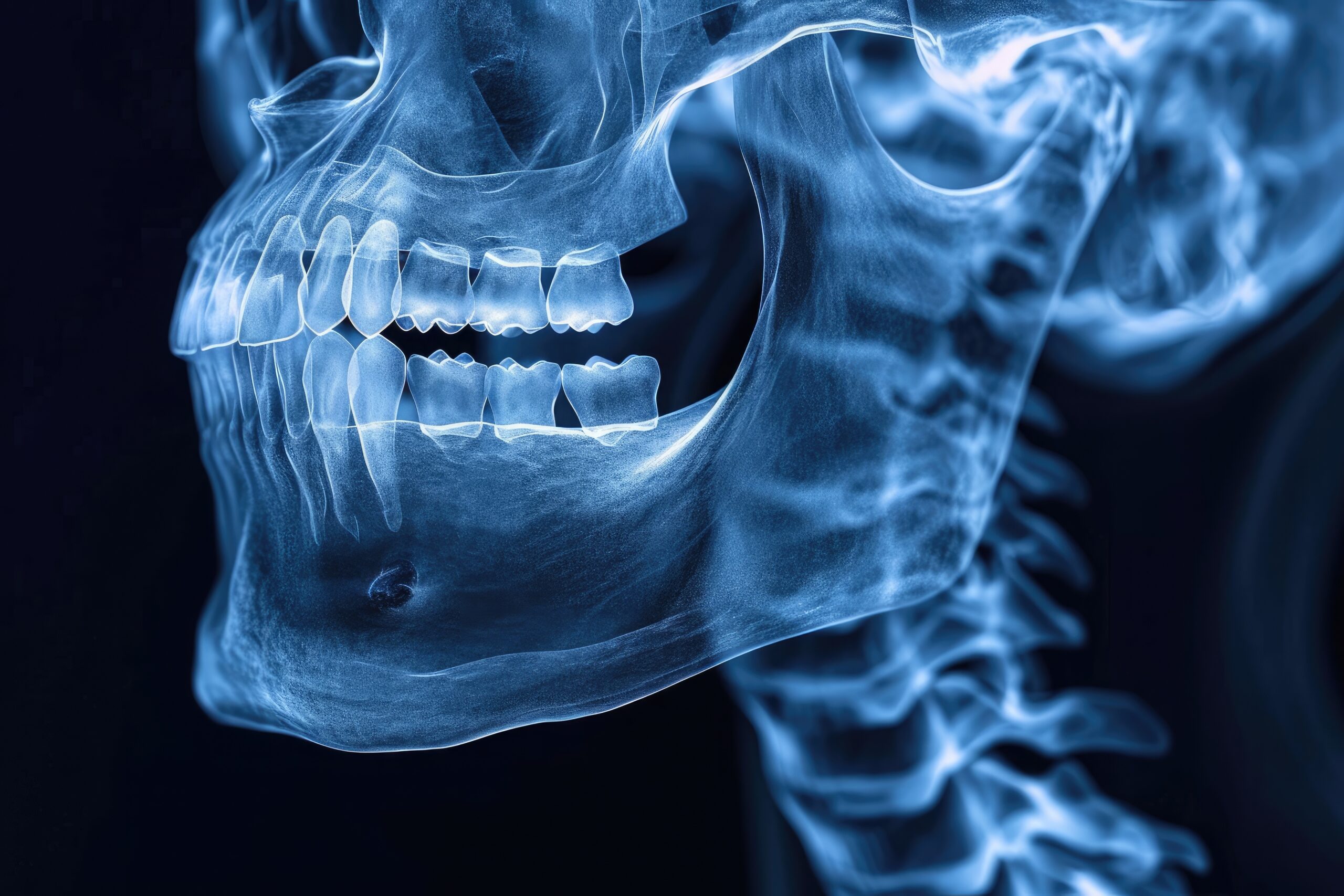 Dental hygienist talking with a patient